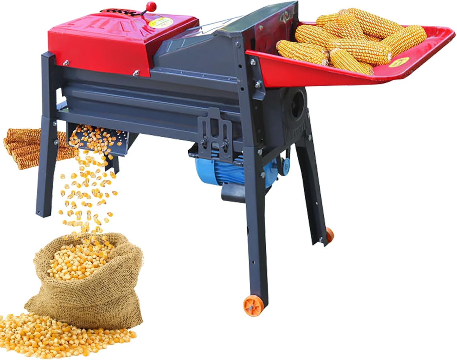 2 HP corn thresher by Rare Machinery efficiently separates kernels from cobs with ease