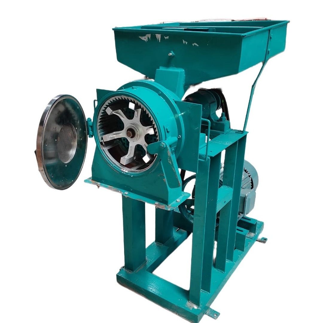 Double Stage Pulverizer Machine 7.5 HP Motor Commercial Use Atta Chakki Grinder