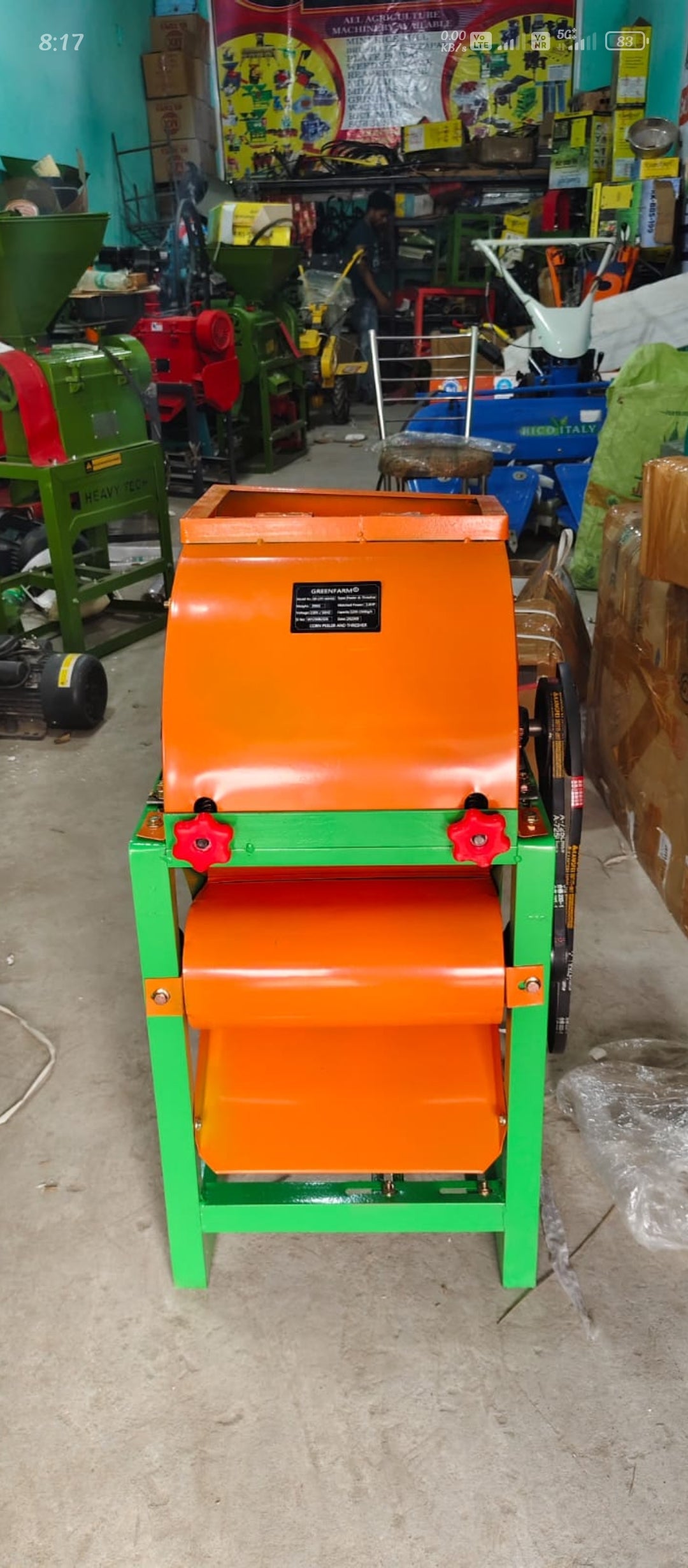 Corn Thresher Machine Maize Machine With 3HP Motor