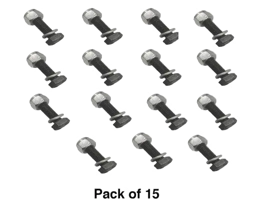 15 piece M10 bolt and washer set from Rare Machinery, ideal for various construction projects