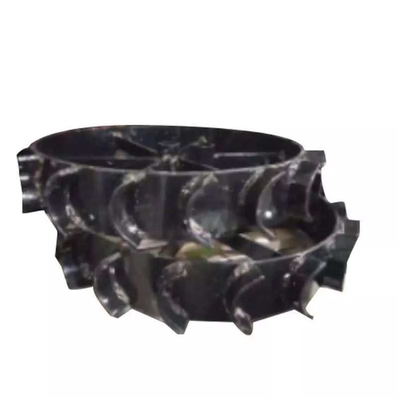 16 inch iron wheel for power tiller weeder attachment by Rare Machinery with durable metal construction
