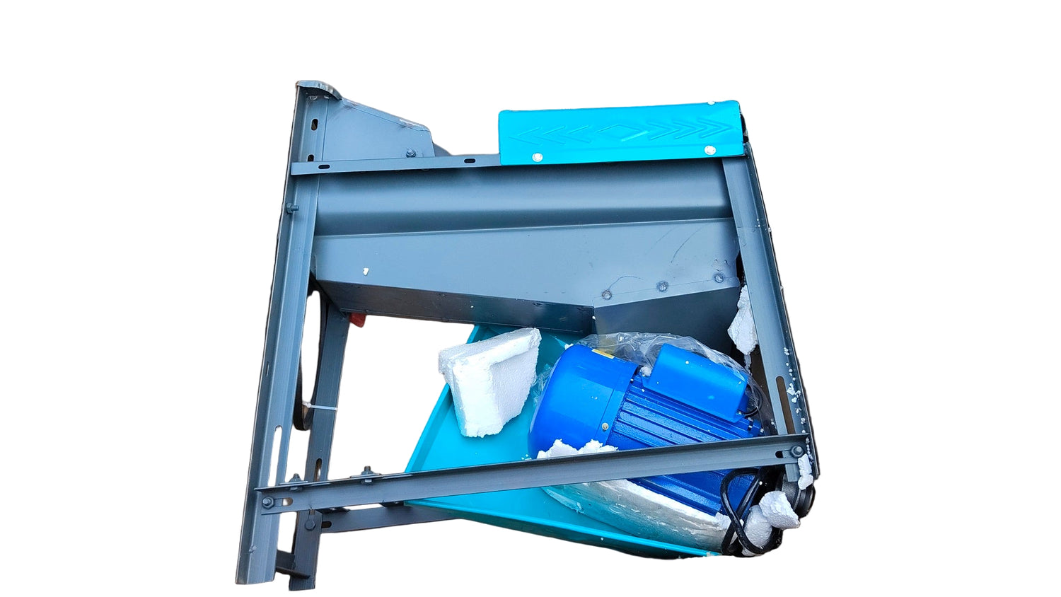 Heavy-duty 2HP corn thresher machine from Rare Machinery showcasing its robust motor and durable design