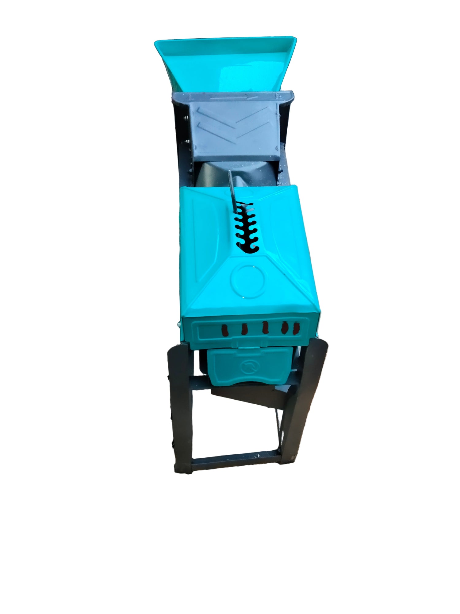 Rare Machinery 2HP corn thresher machine in blue with a durable design for efficient corn processing