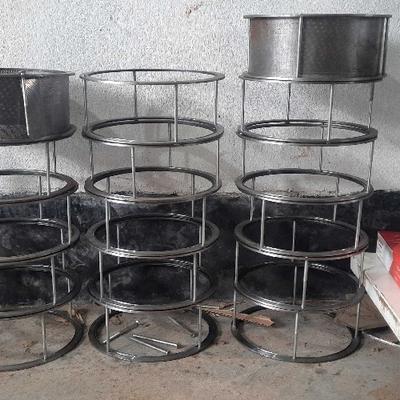 Rare Machinery spare parts metal circular stackable rice mill grinder frame for sale heavy duty stainless steel rings