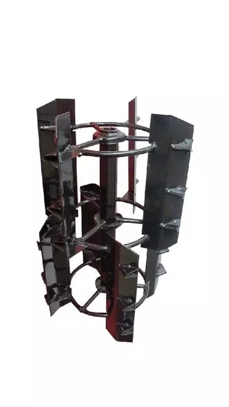 Rare Machinery weeder attachment cage wheel for petrol power tiller with sturdy metal blades