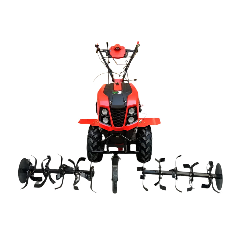 Rare Machinery diesel engine weeder with blades designed for efficient weed removal in gardens