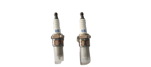 Rare Machinery heavy duty spark plug for power weeder set of two with white ceramic insulator