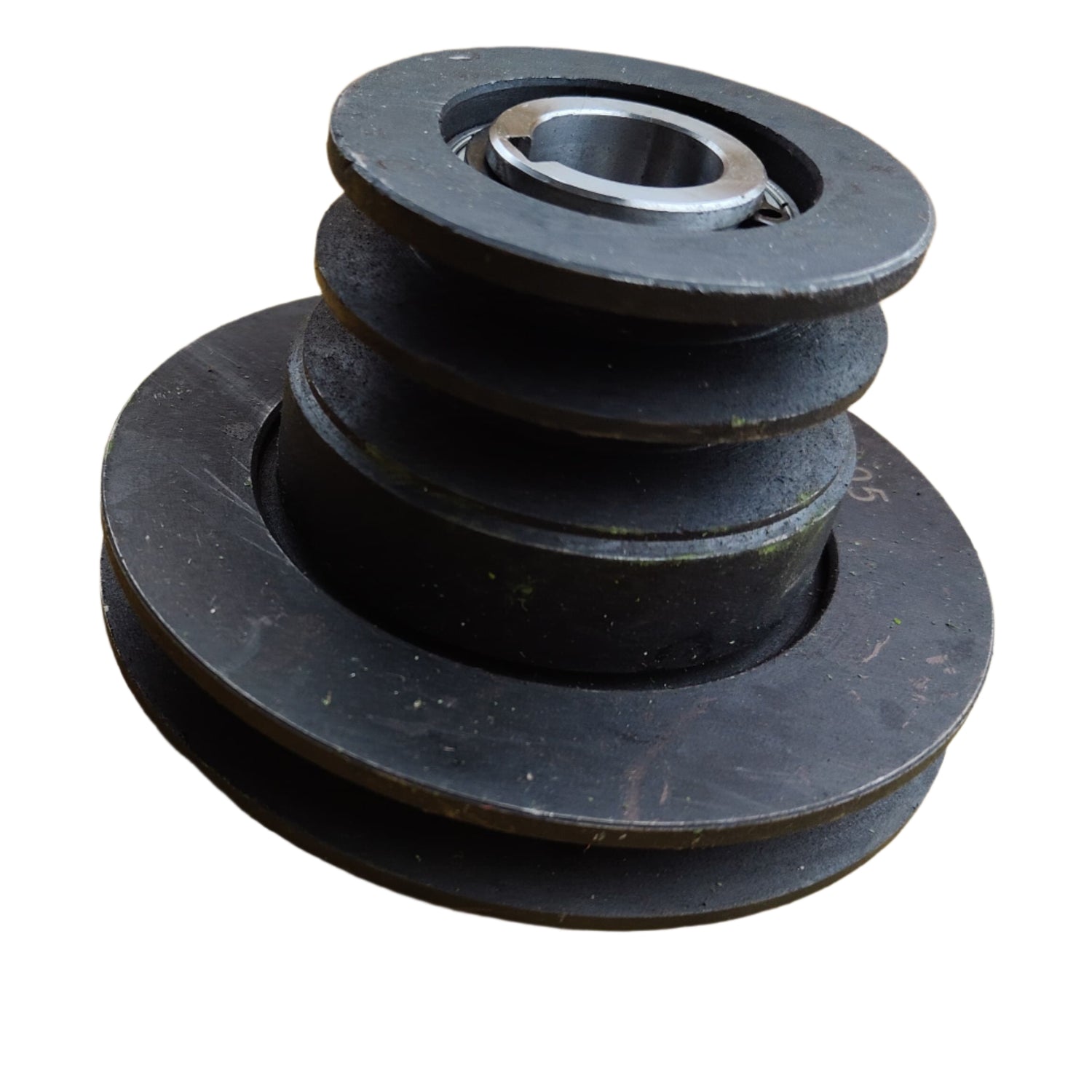 Rare Machinery spare part auto pulley for rice mill cast iron multi groove pulley with bearing