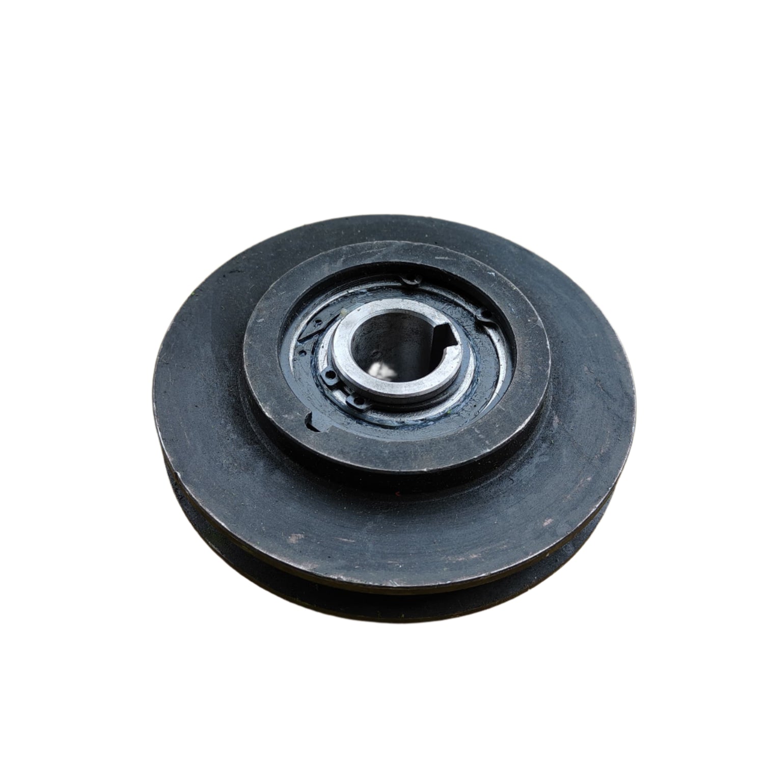 Rare Machinery auto pulley for rice mill heavy duty steel grooved pulley with bearing and keyway