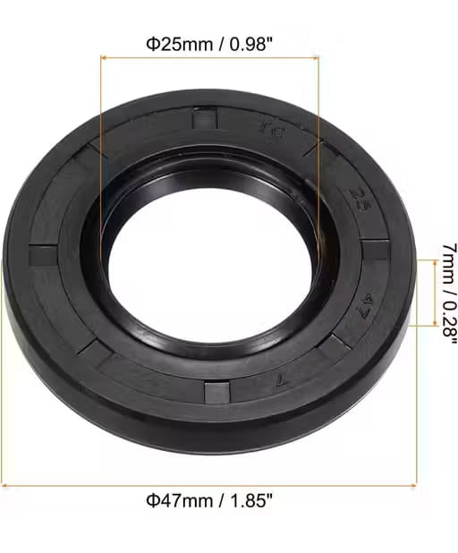 Power weeder oil seal 47x25x7mm designed for durable machinery performance