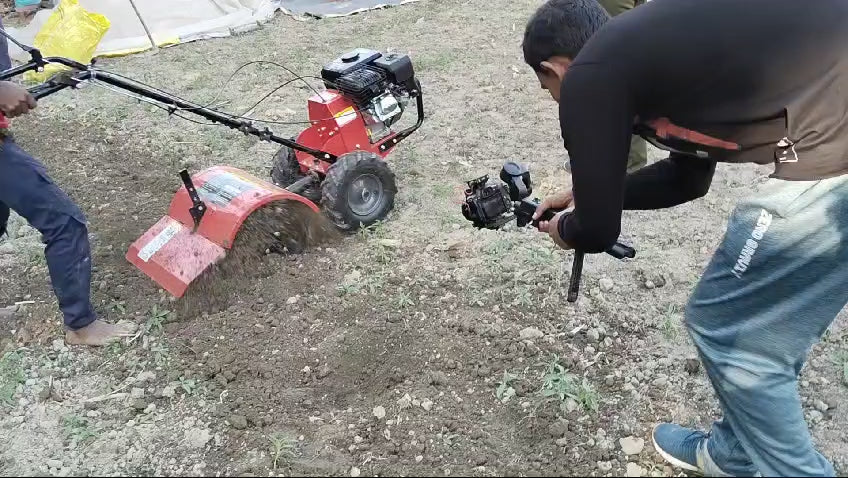 Rare Machinery Mini Tiller with 7.5 HP Rotary Tiller