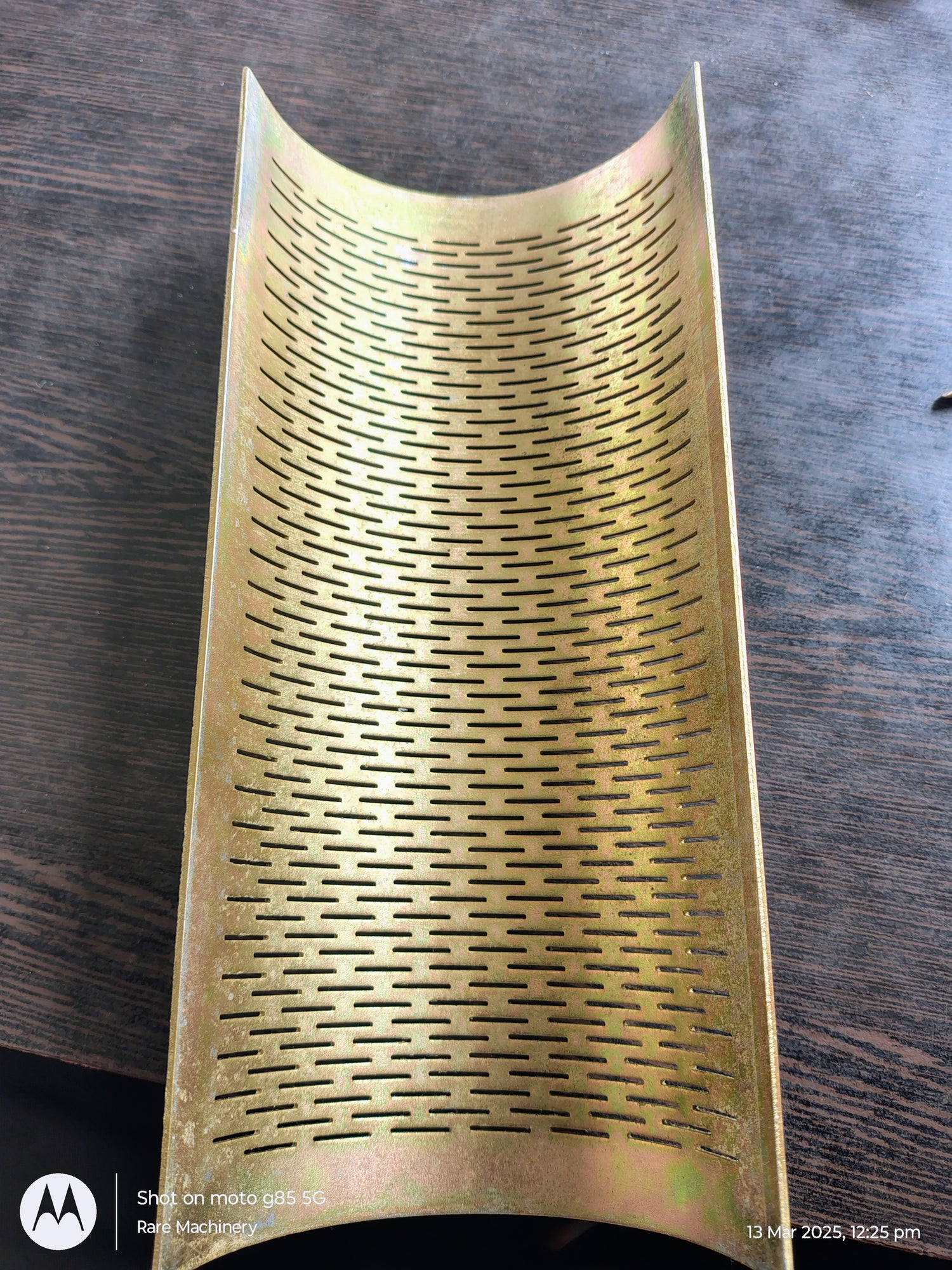 Rare Machinery rice mill screen jali spare parts with a smooth surface and precise perforations for efficient milling