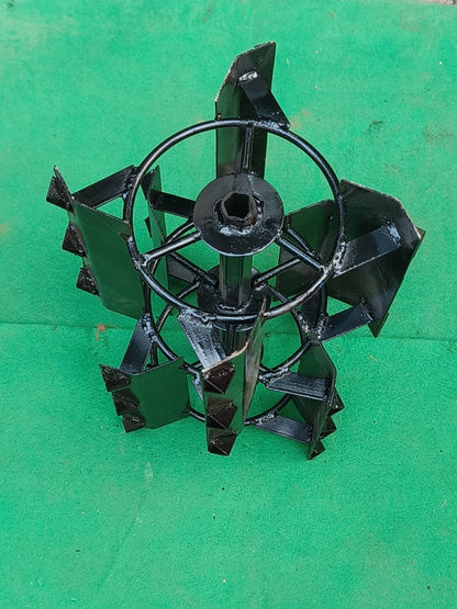 Heavy Duty 2 Pieces 14 Inch Mini Paddy Cage Wheel for 5 to 9 HP Petrol Power Tiller