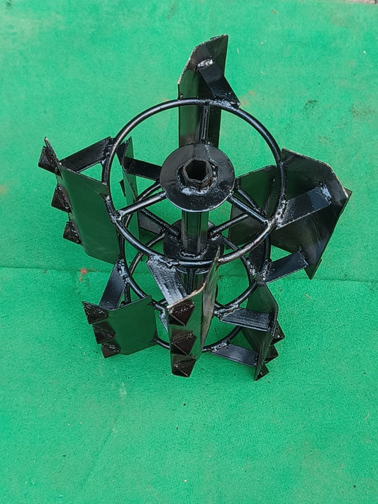 Heavy Duty 2 Pieces 14 Inch Mini Paddy Cage Wheel for 5 to 9 HP Petrol Power Tiller
