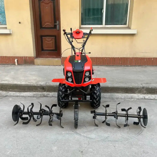10 HP Self Start Diesel Engine Power Weeder With 40 Blade Cultivator