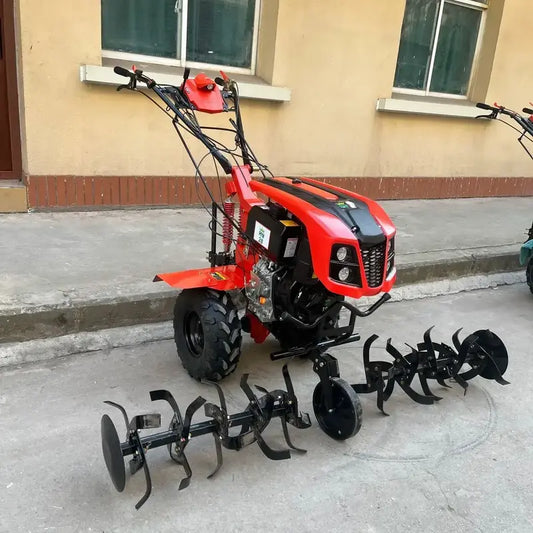 10 HP Self Start Diesel Engine Power Weeder With 40 Blade Cultivator