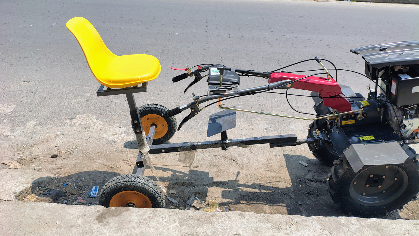 Power Weeder Seat Attachment Suitable For 7 To 13 HP Weeder And Mini Tiller
