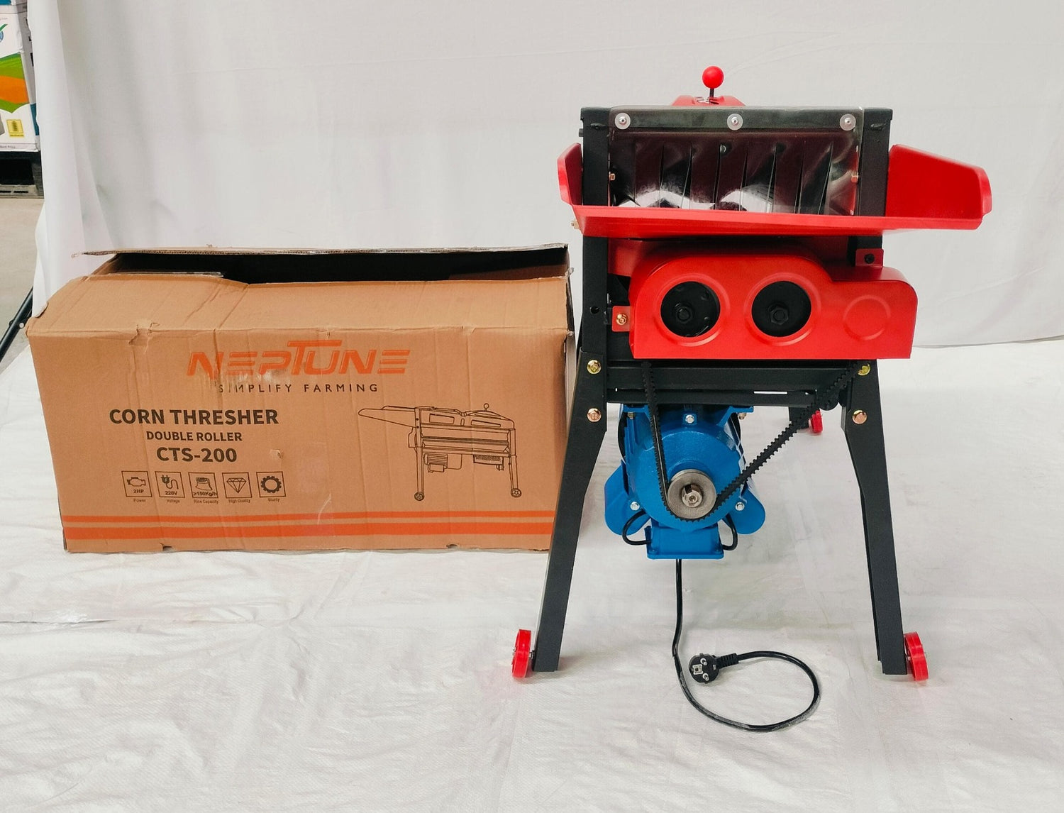 Double Roller Corn Thresher Automatic Machine