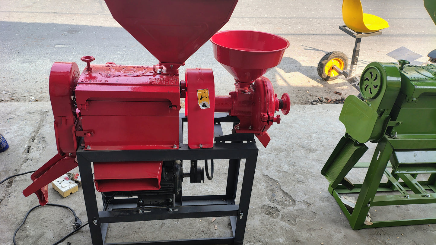 Mini Rice Mill 6W3500 Sun Agro 5.5 HP Single Phase Motor