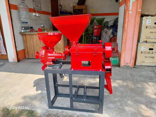 Mini Rice Mill 6W3500 Sun Agro 5.5 HP Single Phase Motor
