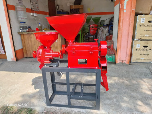 Mini Rice Mill 6W3500 Sun Agro 5.5 HP Single Phase Motor