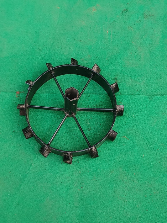 Heavy Duty 2 Pcs of 16 Inch Special Iron Wheel for 5 to 9 HP Petrol Power Tiller With Free Tyre Holder Shaft