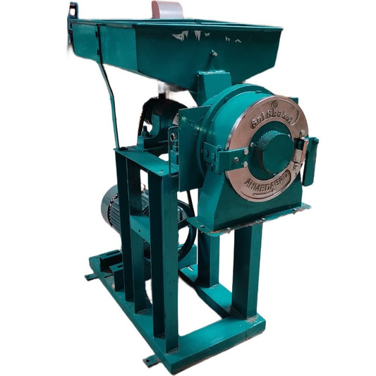 Double Stage Pulverizer Machine 7.5 HP Motor Commercial Use Atta Chakki Grinder