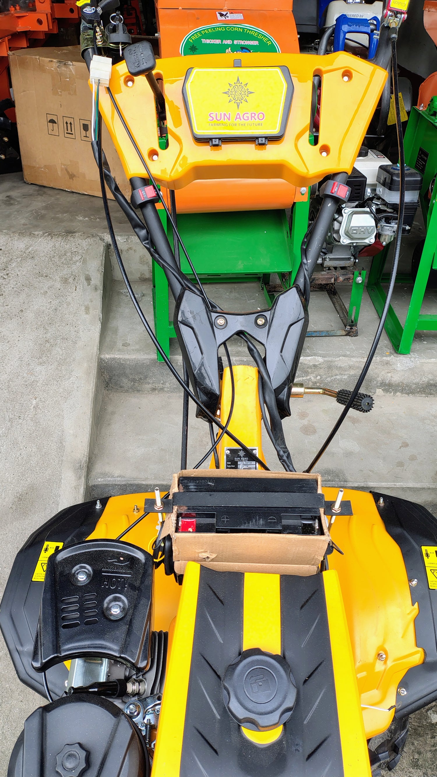 Sun Agro self start weeder with ergonomic handles and control panel for easy operation
